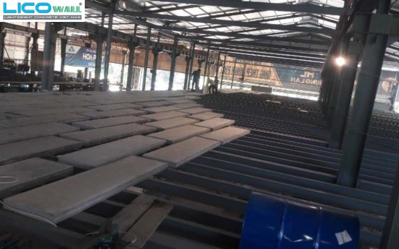 Dự án sàn 1000m2 tại Bắc Quang, Hà Giang sử dụng tấm bê tông nhẹ LICO WALL
