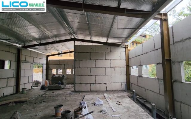 800m2 sàn lắp ghép tấm bê tông siêu nhẹ EPS tại Mù Căng Chải, Yên Bái
