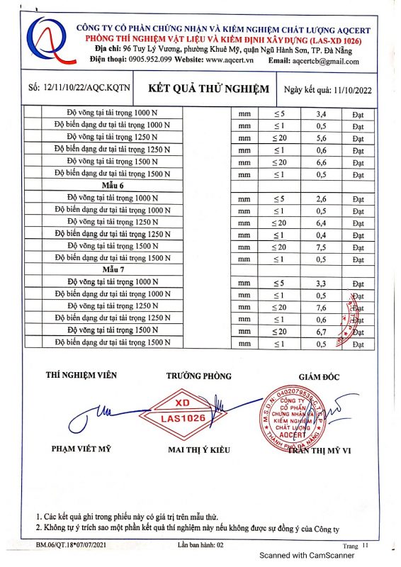Chứng nhận chất lượng