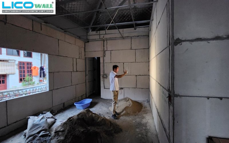 Công trình xây dựng nhà anh Kỳ tại thành phố Bắc Giang