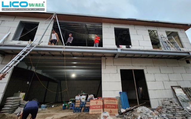 Công trình xây dựng nhà anh Kỳ tại thành phố Bắc Giang