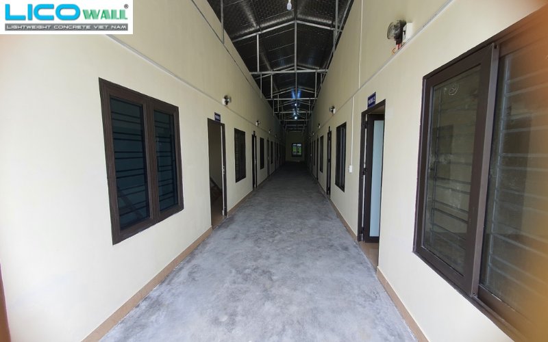 Dãy trọ 16 phòng tại Gia Lộc, Hải Dương sử dụng tấm bê tông nhẹ EPS