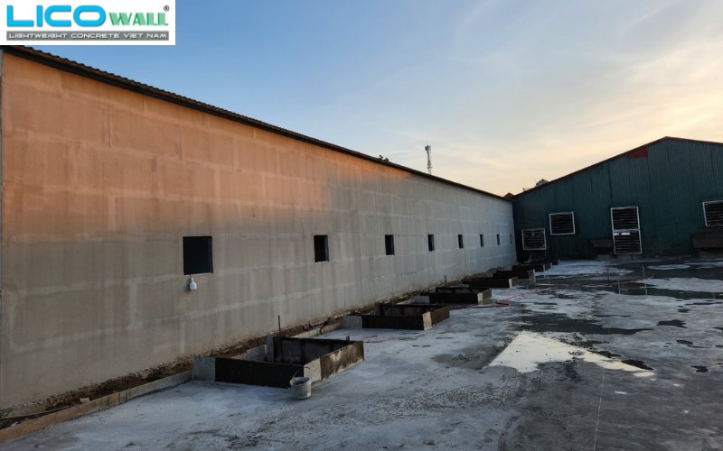 Dãy trọ 16 phòng tại Gia Lộc, Hải Dương sử dụng tấm bê tông nhẹ EPS