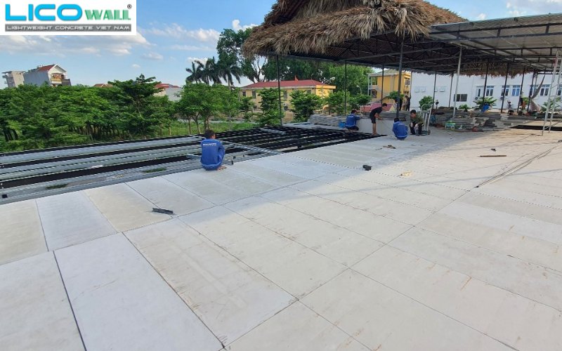 Nhà hàng Đại Hoa, Nguyên Khê, Đông Anh, Hà Nội sử dụng tấm bê tông nhẹ EPS