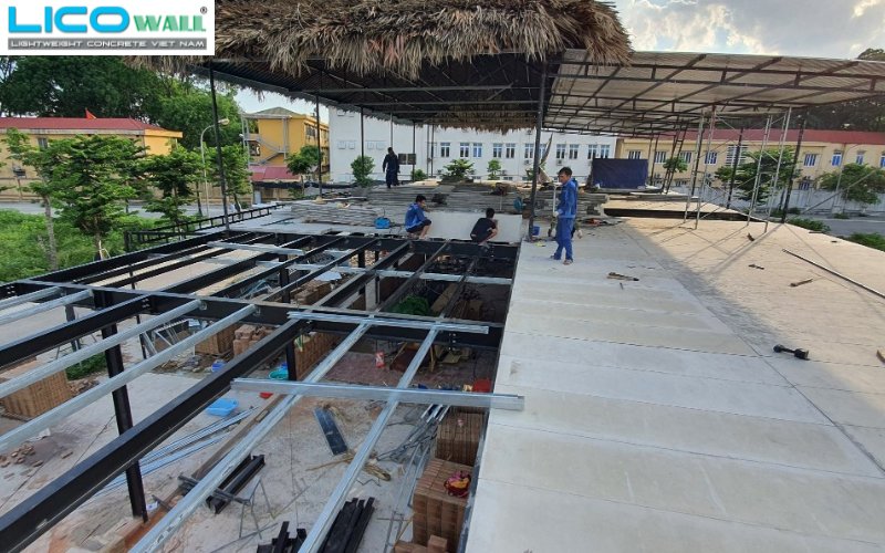 Nhà hàng Đại Hoa, Nguyên Khê, Đông Anh, Hà Nội sử dụng tấm bê tông nhẹ EPS