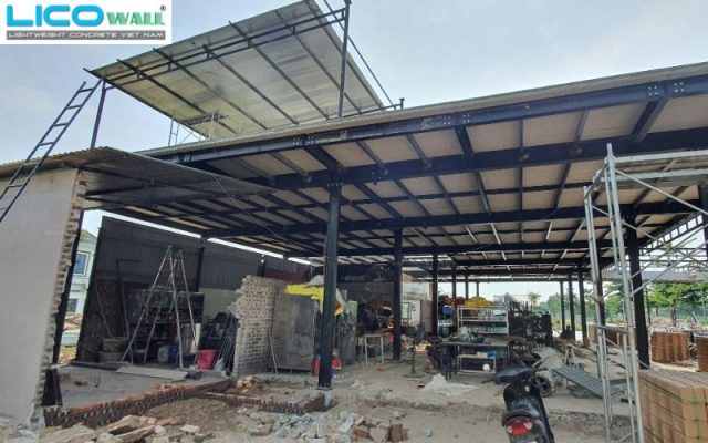 Nhà hàng Đại Hoa, Nguyên Khê, Đông Anh, Hà Nội sử dụng tấm bê tông nhẹ EPS