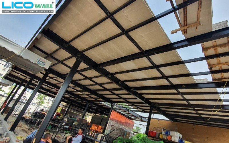 Nhà hàng Đại Hoa, Nguyên Khê, Đông Anh, Hà Nội sử dụng tấm bê tông nhẹ EPS