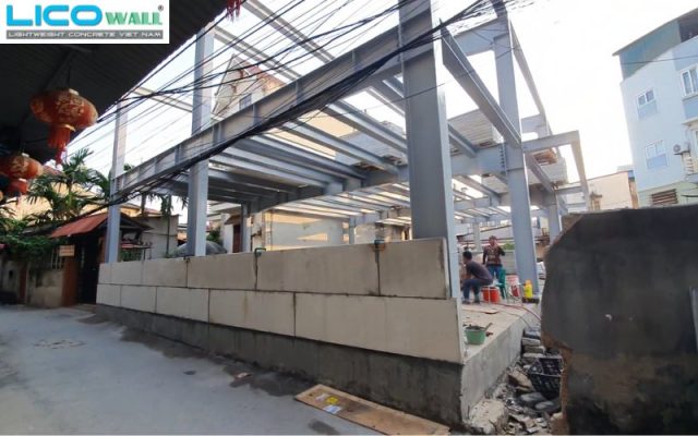 Siêu phẩm nhà 2 tầng 300m2 sàn lắp ghép sàn, tường tấm bê tông siêu nhẹ Licowall