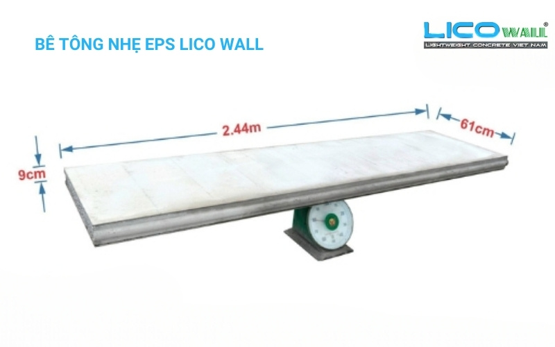 Khối lượng tấm bê tông nhẹ EPS