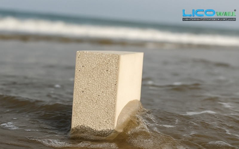 mặt cắt bê tông nhẹ EPS trên biển