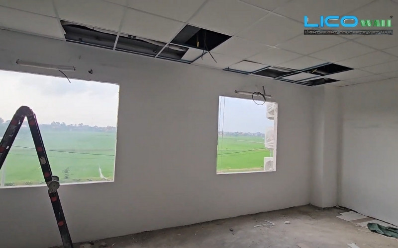 Một căn nhà được hoàn thiện đúng cách và không xảy ra tình trạng bê tông nhẹ EPS bị nứt