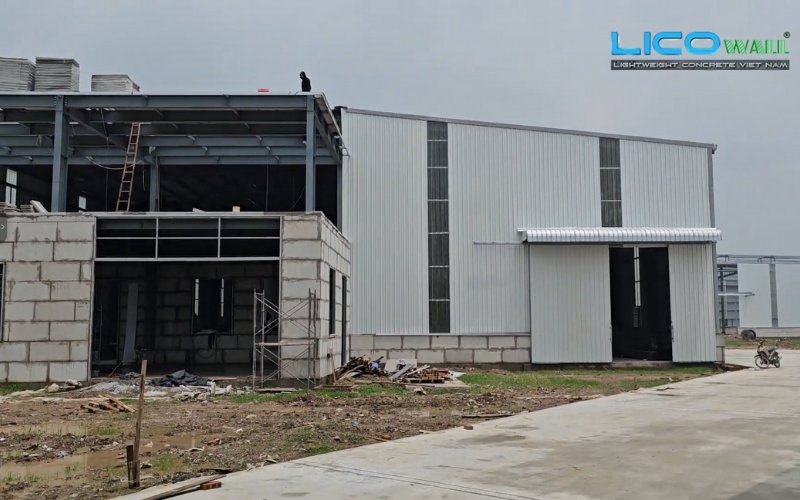 Bê tông nhẹ EPS có thể ứng dụng trong nhiều công trình như xây nhà, kho xưởng,...