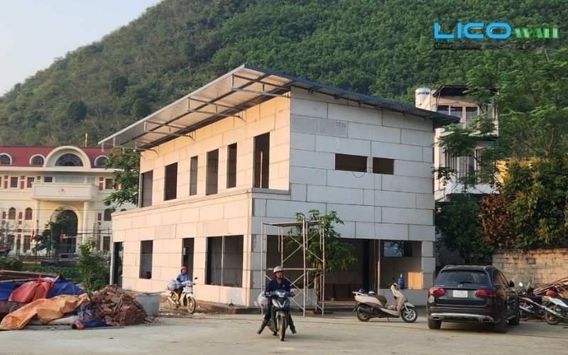 Công trình nhà được xây dựng bằng bê tông nhẹ EPS