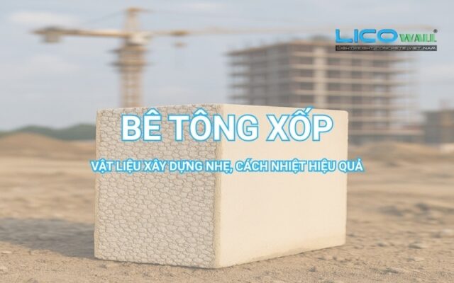 Bê Tông Xốp: Vật Liệu Xây Dựng Nhẹ, Cách Nhiệt Hiệu Quả