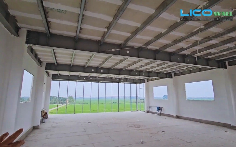 Lớp học được xây dựng bởi bê tông xốp loại bê tông nhẹ EPS