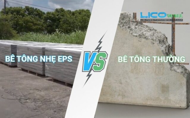 So sánh bê tông nhẹ eps và bê tông thường
