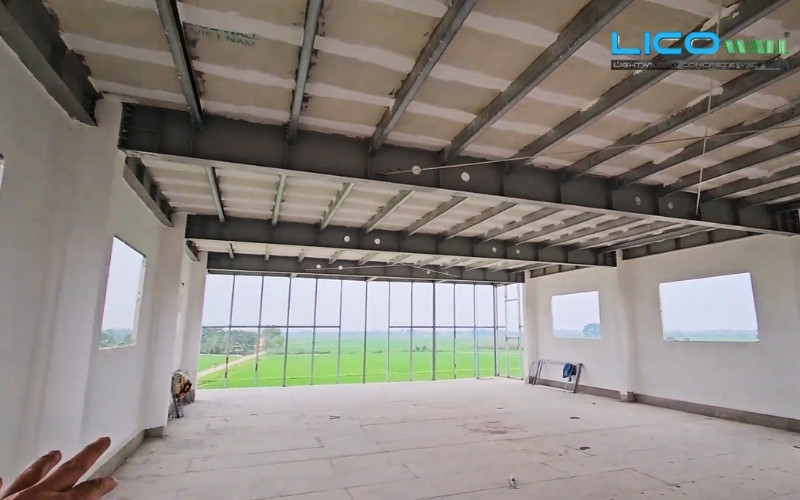 Nhà được xây dựng bằng bê tông nhẹ EPS