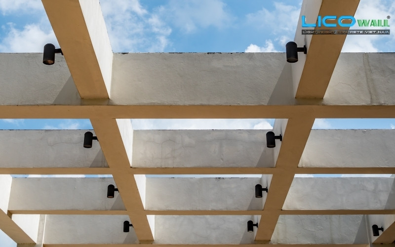 Giàn bê tông dầm minh họa