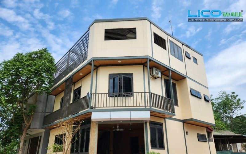 Công trình xây dựng nhà, homstay thẩm mỹ từ bê tông nhẹ EPS