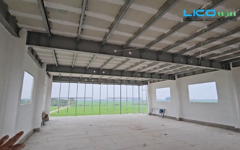 Căn nhà đã xây bằng bê tông nhẹ EPS