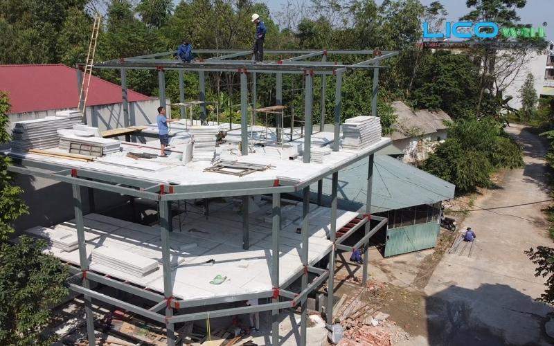 Một công trình lớn được hoàn thiện từ bê tông nhẹ EPS