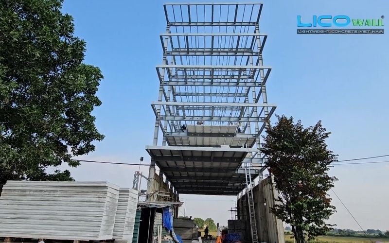 Một công trình cao tầng ứng dụng bê tông nhẹ EPS