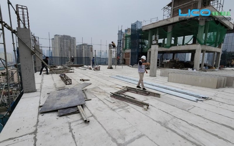 tòa nhà cao tầng được ứng dụng bê tông nhẹ EPS