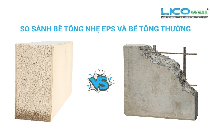 giá tấm bê tông nhẹ EPS so với bê tông thường