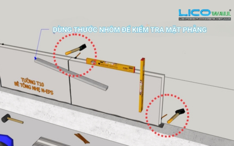 Lưu ý khi thi công tấm tường EPS