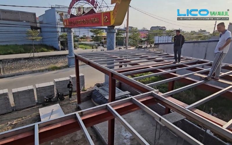 Khả năng chịu tải tấm bê tông nhẹ LICO WALL tốt và được ứng dụng trong nhiều công trình cơi nới tầng, lợp trần,...