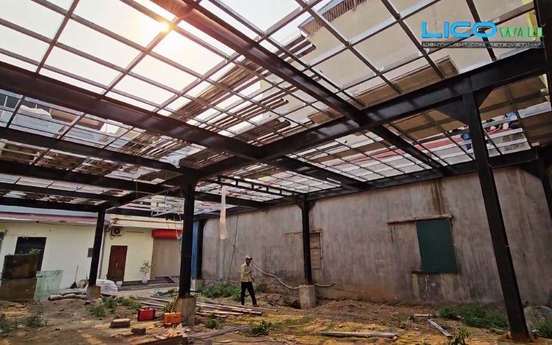 Một công trình ứng dụng bê tông nhẹ EPS để cơi nới tầng