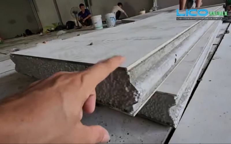 Kích thước tấm bê tông nhẹ tại LICO WALL