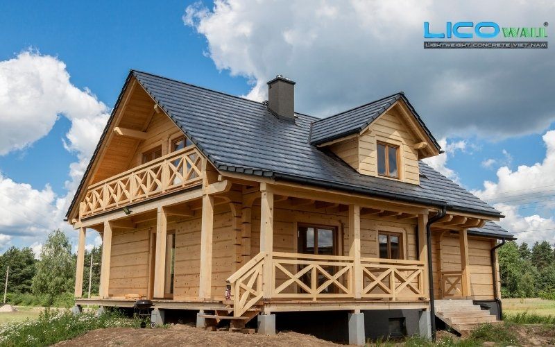 Nhà Sàn bê tông Phong Cách Rustic – Mộc Mạc