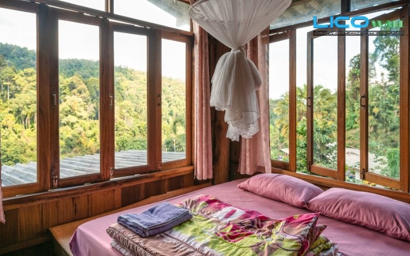Mẫu nhà sàn bê tông homestay – Hấp dẫn khách du lịch - Thiết kế trong nhà