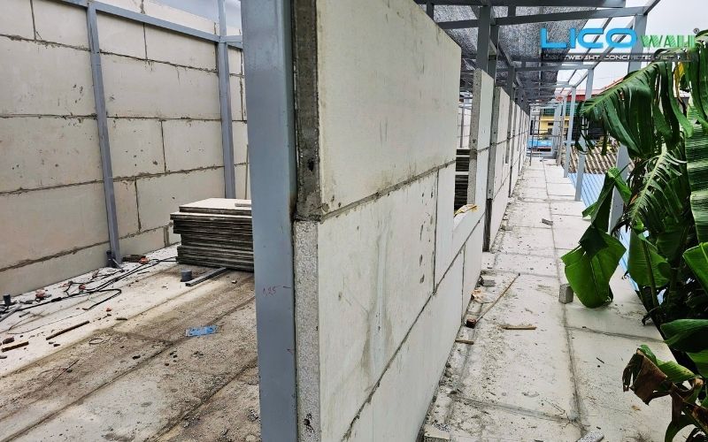 Quy trình xây dựng nhà khung thép kết hợp bê tông nhẹ EPS của LICO WALL