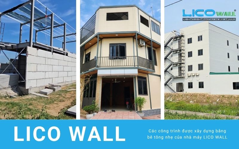 Một số công trình có sử dụng sản phẩm từ nhà máy bê tông nhẹ EPS