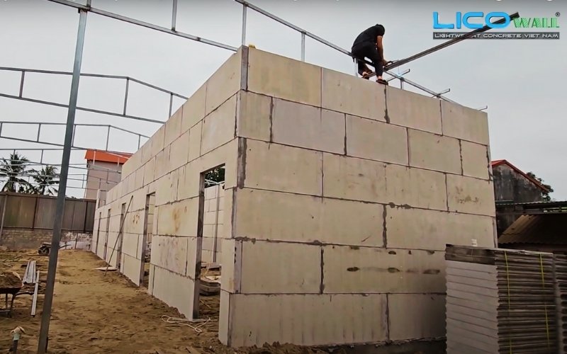 Công trình được xây dựng bằng bê tông eps