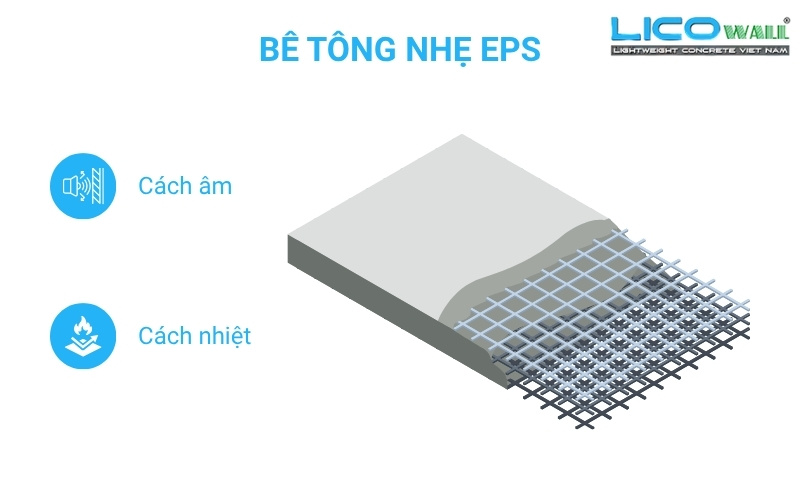 Ưu thế cách âm, cách nhiệt của bê tông nhẹ eps