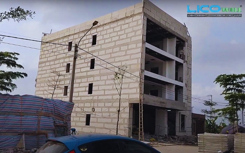 Một công trình của LICO WALL khi ứng dụng bê tông eps vào việc xây nhà