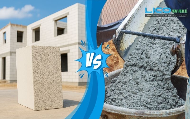 So sánh tấm bê tông đúc sẵn với phương pháp đổ bê tông truyền thống