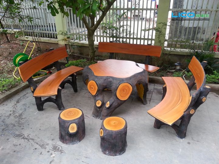 Bàn Xi Măng Giả Gỗ - 1