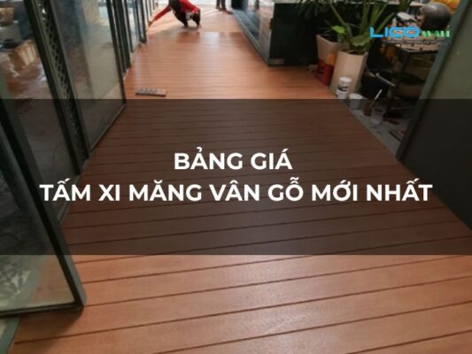 Bảng Giá Tấm Xi Măng Vân Gỗ Mới Nhất