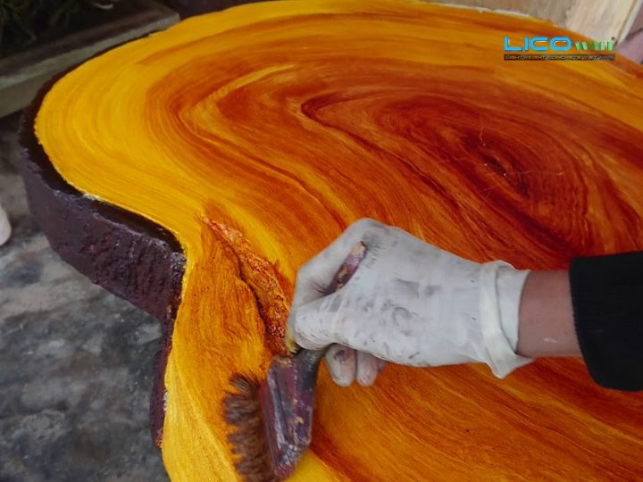 Sơn Vân Gỗ Trên Xi Măng - 1