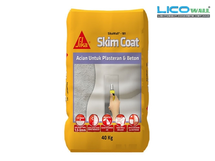 Bột bã Skimcoat Sika