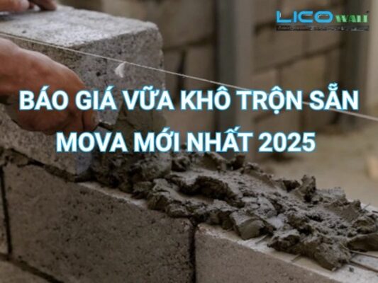 Báo giá vữa khô trộn sẵn Mova