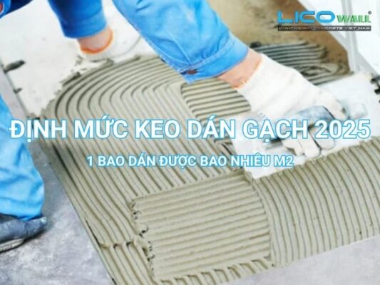 Định mức keo dán gạch