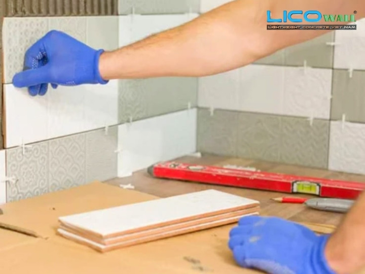 Keo dán gạch ốp tường 