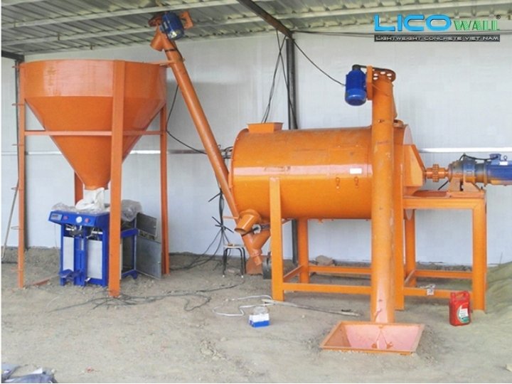 Cấu tạo máy trộn vữa khô