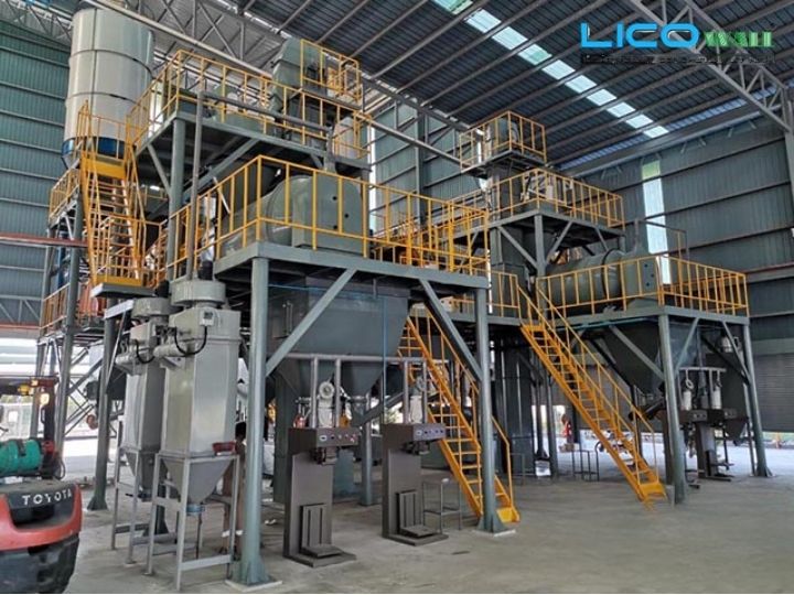 Dây truyền máy trộn vữa khô tự động