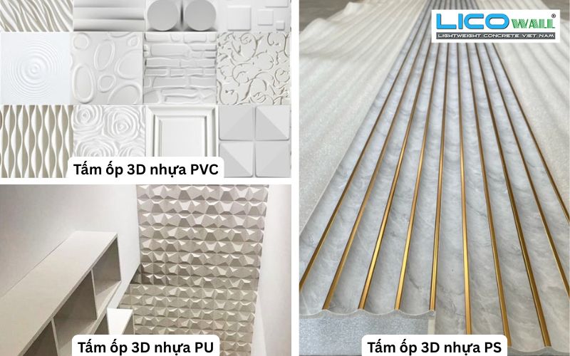 Những loại tấm ốp tường 3D
